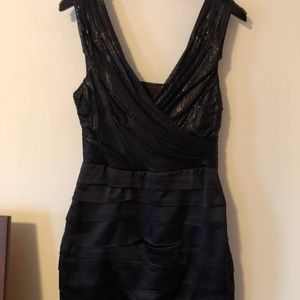 Express black sequin top dress (size 10)